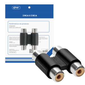 ADAPTADOR 2 RCA X 2 RCA HM015
