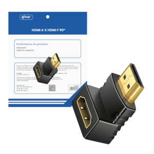 ADAPTADOR HDMI A X HDMI F 90° HM022