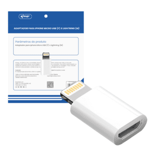 ADAPTADOR MICRO USB F X LIGHTNING M HM035
