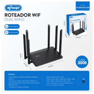 ROTEADOR WI-FI DUAL BAND RW403/G-BK