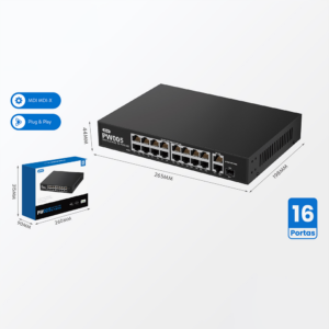 SWITCH POE 16 PORTAS PW005