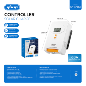 CONTROLADOR CARGA SOLAR MP60A