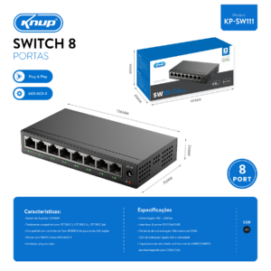 SWITCH 8 PORTA  SW111