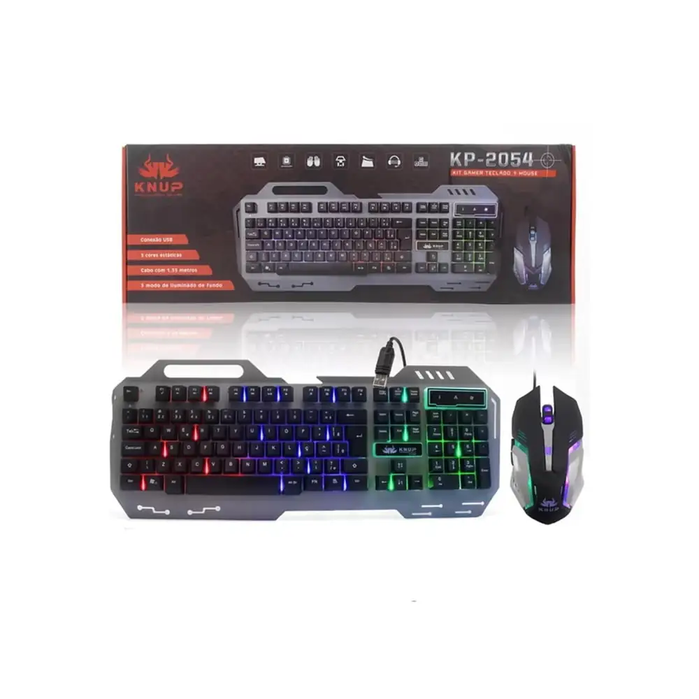 TECLADO + MOUSE COM FIO 2054 - Imagem 2
