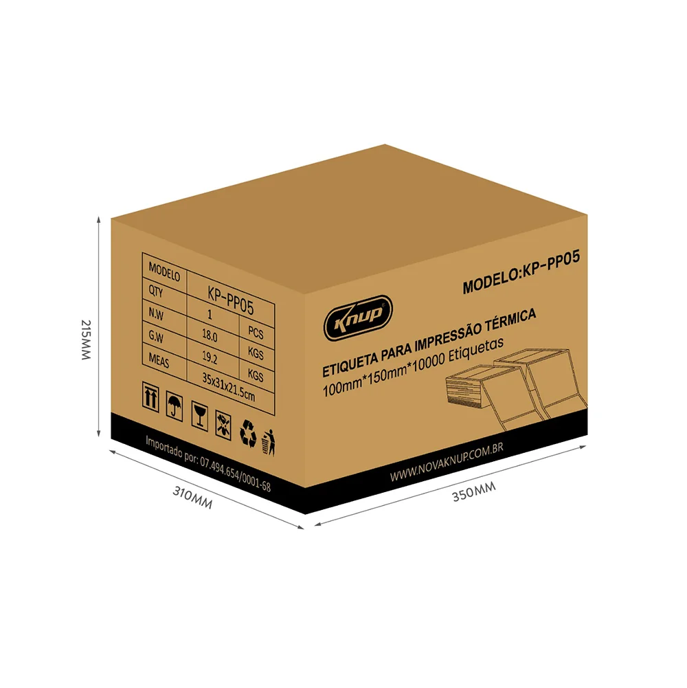 PAPEL IMPRESSORA TÉRMICA PP05 - Imagem 1