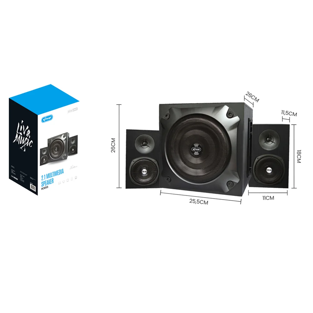 CAIXA DE SOM MULTIMEDIA RO855 - Imagem 1