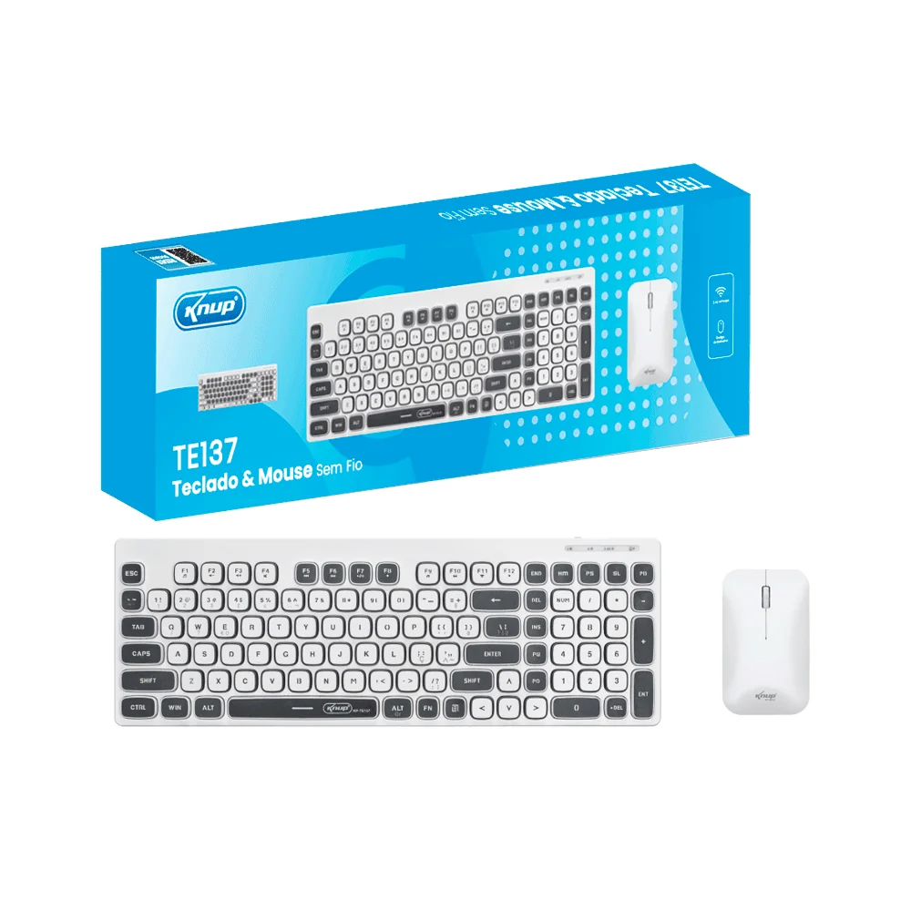 TECLADO MOUSE SEM FIO TE137 - Imagem 1