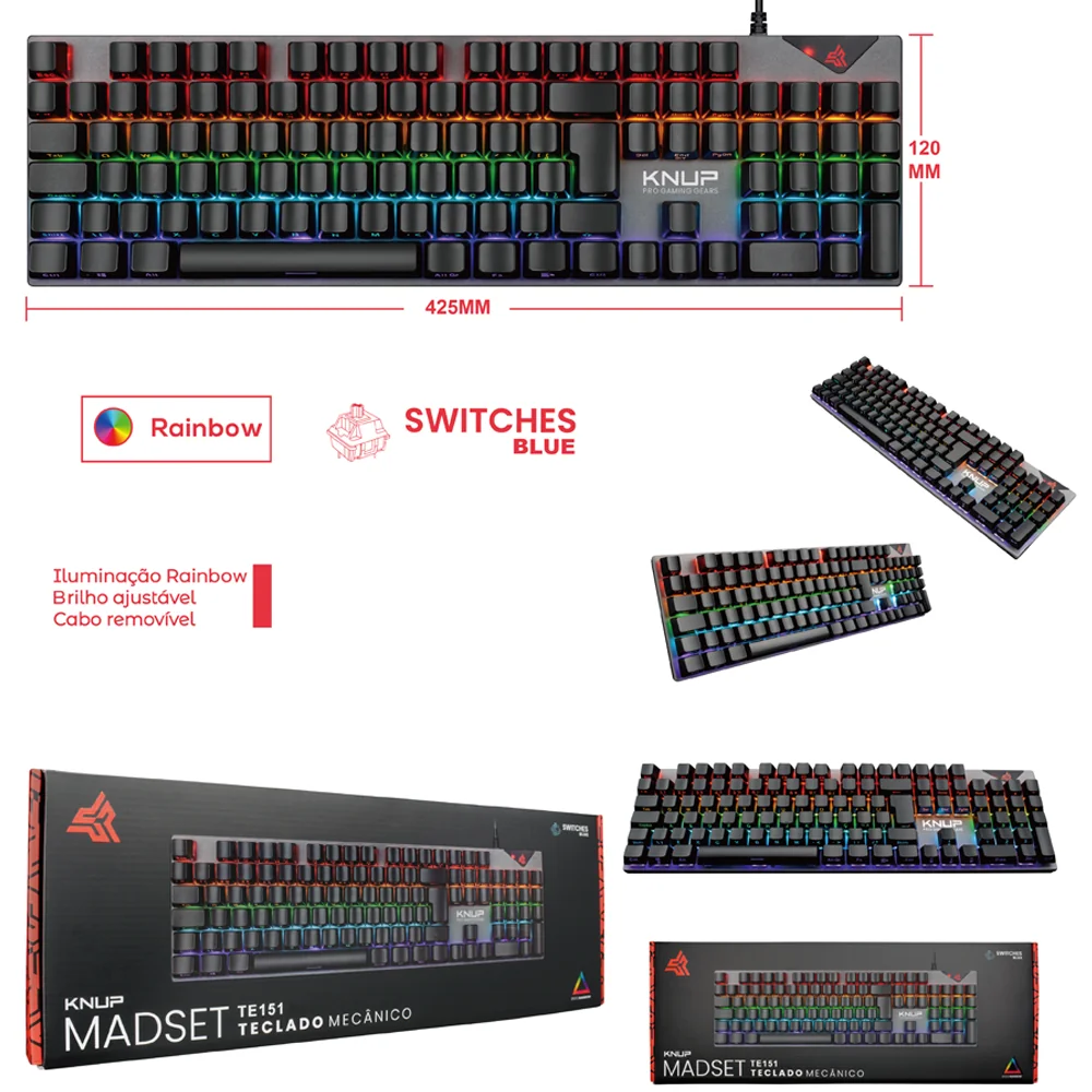 TECLADO MECÂNICO TE151 - Imagem 1