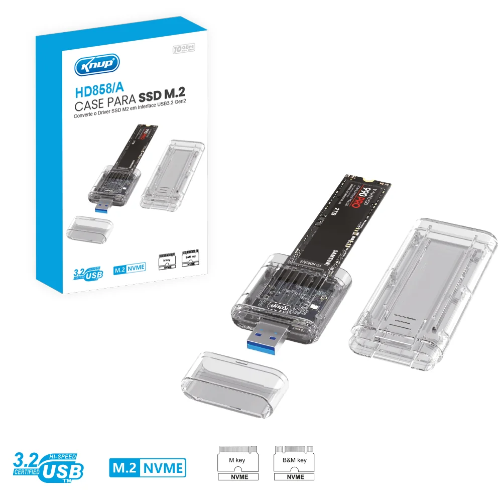 CASE PARA SSD.M2 USB3.2 HD858/A - Imagem 1