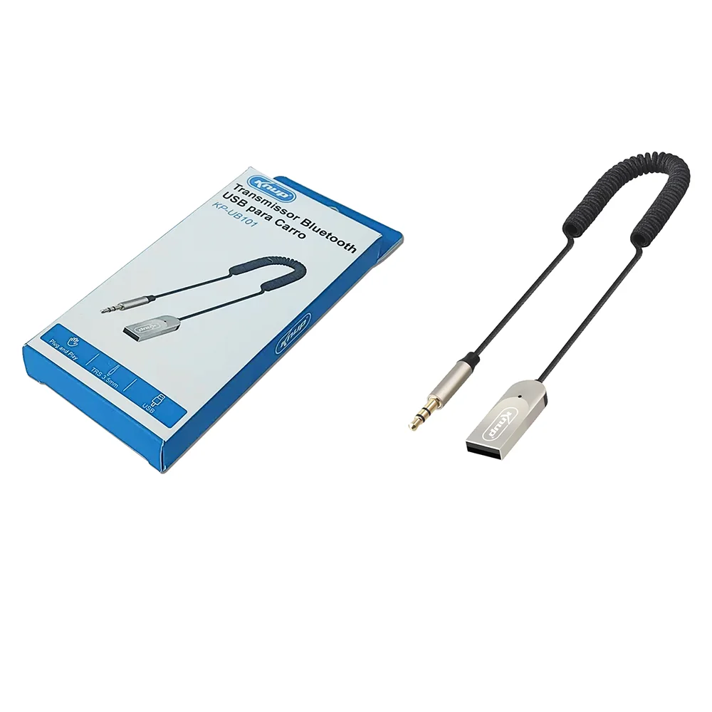 TRANSMISSOR BLUETOOTH USB P/ CARRO UB101 - Imagem 1