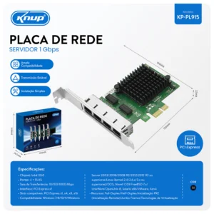 PLACA DE REDE PL915